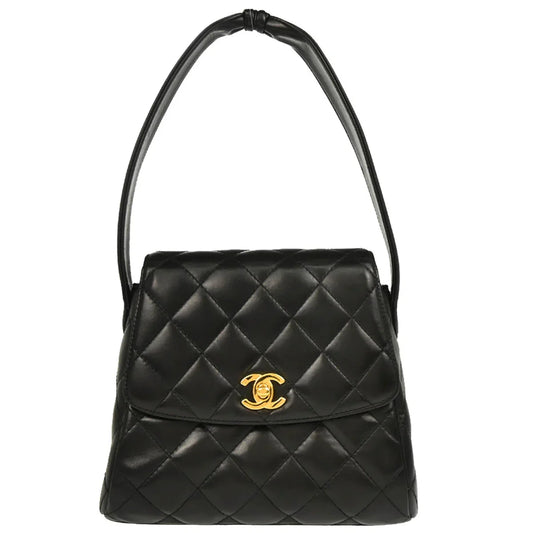 Chanel 1996-1997 Black Lambskin Handbag