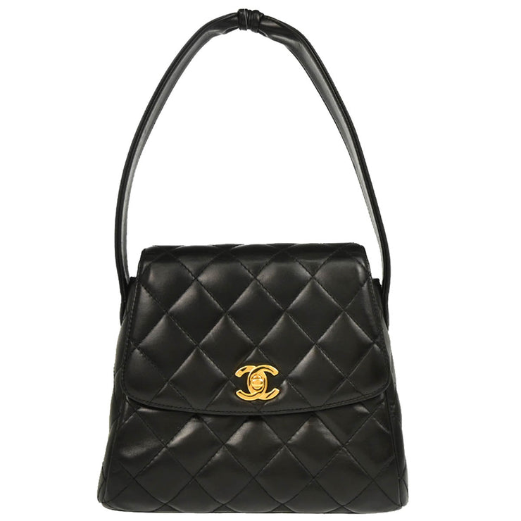 Chanel 1996-1997 Black Lambskin Handbag
