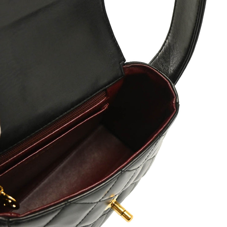 Chanel 1996-1997 Black Lambskin Handbag