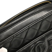 Chanel 1991-1994 Black Lambskin Camera Bag Small