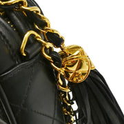 Chanel 1991-1994 Black Lambskin Camera Bag Small