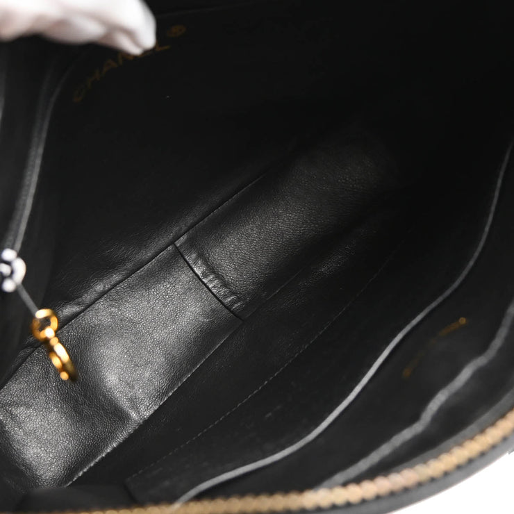 Chanel 1991-1994 Black Lambskin Camera Bag Small