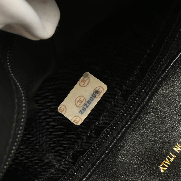 Chanel 1991-1994 Black Lambskin Camera Bag Small