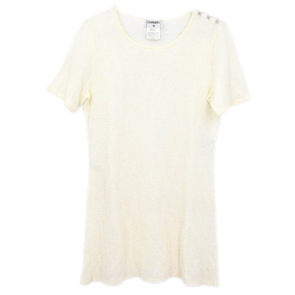 Chanel 1999 Short Sleeve Top White #42