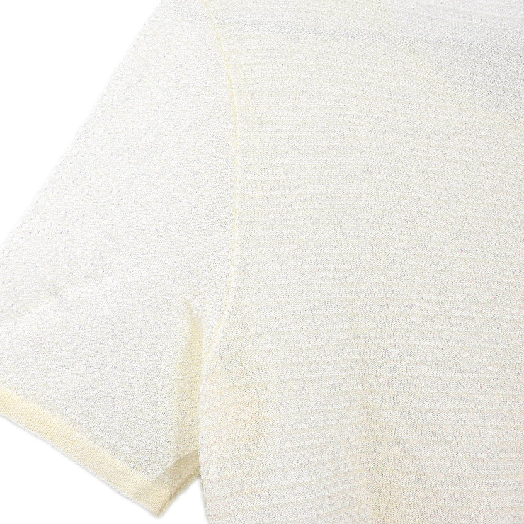 Chanel 1999 Short Sleeve Top White #42