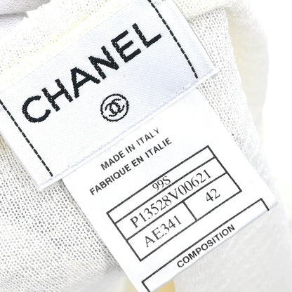Chanel 1999 Short Sleeve Top White #42