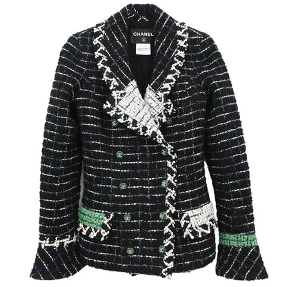 Chanel 2009 Double Breasted Jacket Black #34