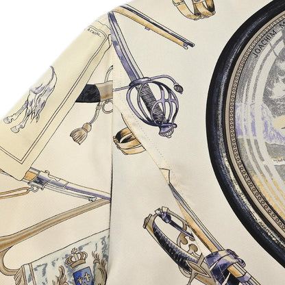 Hermes Short Sleeve Shirt Blouse White #38