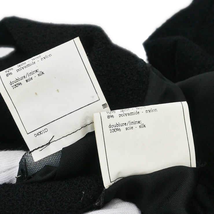 Chanel 1996 Setup Suit Jacket Skirt Black #38