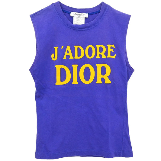 Christian Dior 2001 J'adore Dior Sleeveless Top Purple #36