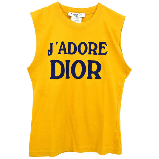 Christian Dior 2001 J'adore Dior Sleeveless Top Yellow #38