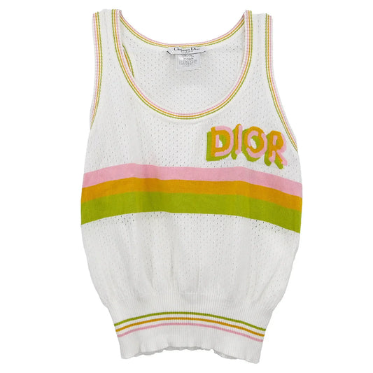 Christian Dior 2004 Sleeveless Tank Top White #38