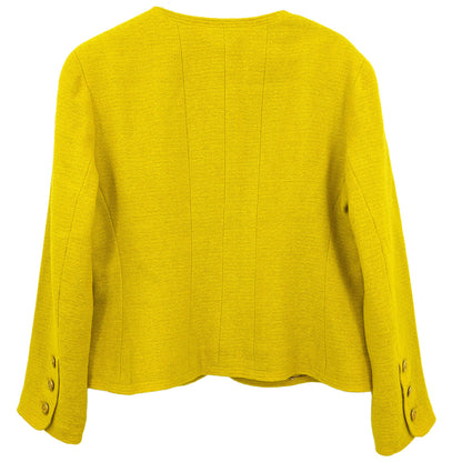 Chanel 1994 Collarless Jacket Yellow #46