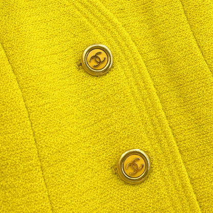 Chanel 1994 Collarless Jacket Yellow #46