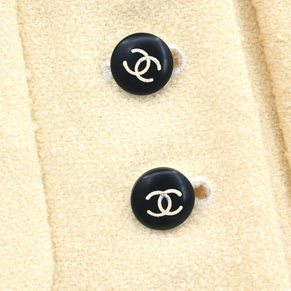 Chanel 1996 Single Breasted Jacket White #40