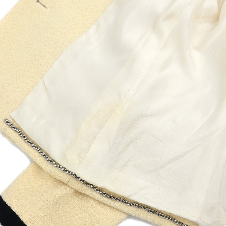 Chanel 1996 Single Breasted Jacket White #40