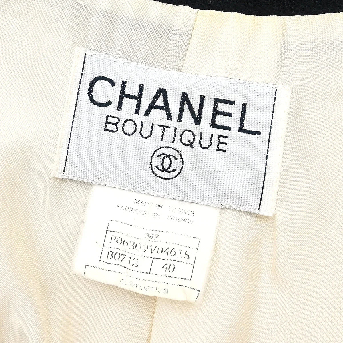Chanel 1996 Single Breasted Jacket White #40