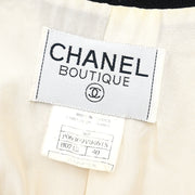 Chanel 1996 Single Breasted Jacket White #40