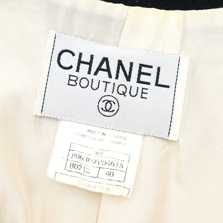 Chanel 1996 Single Breasted Jacket White #40