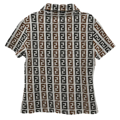 Fendi Short Sleeve Top Zucca Gray #40