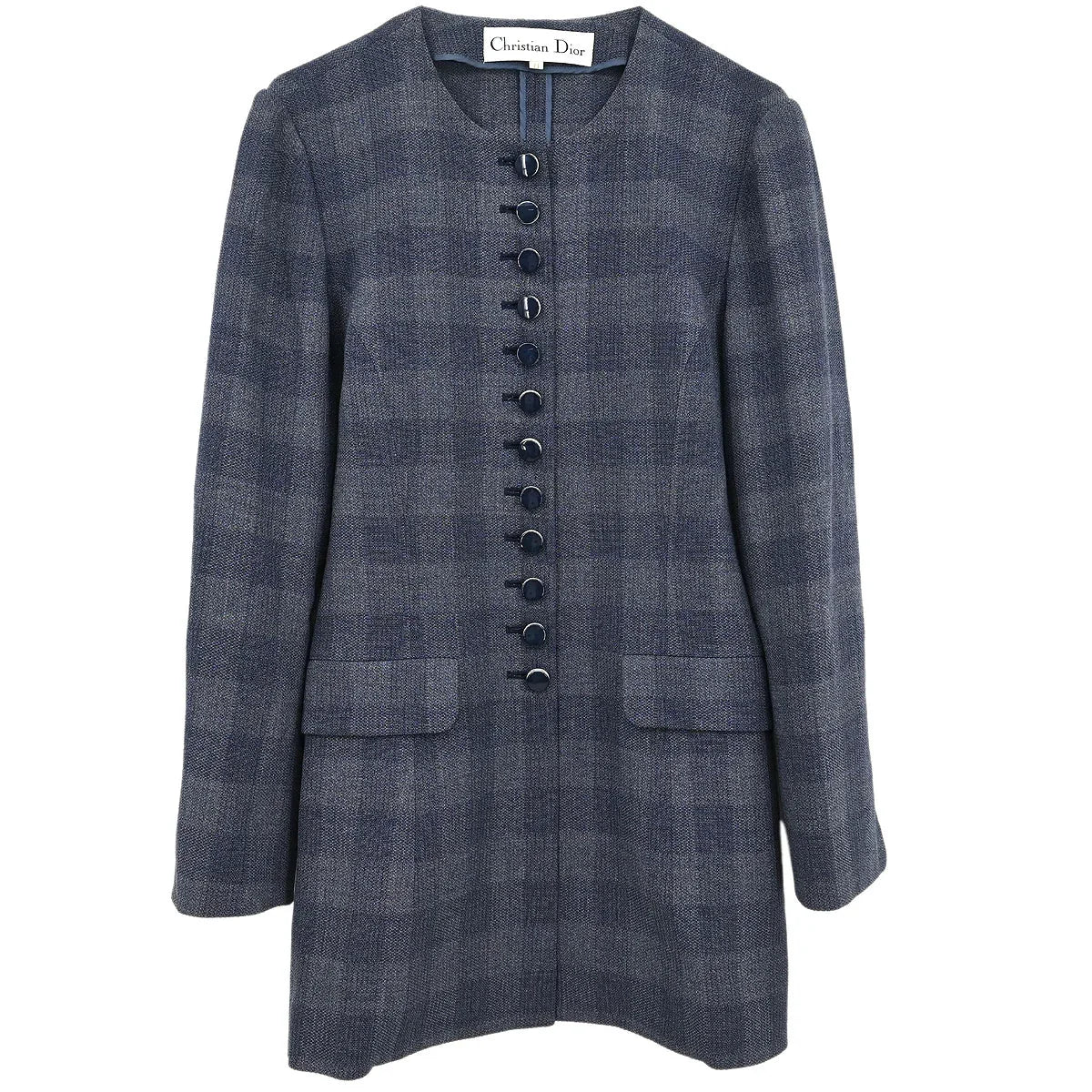 Christian Dior Collarless Single Breasted Jacket #38-#40