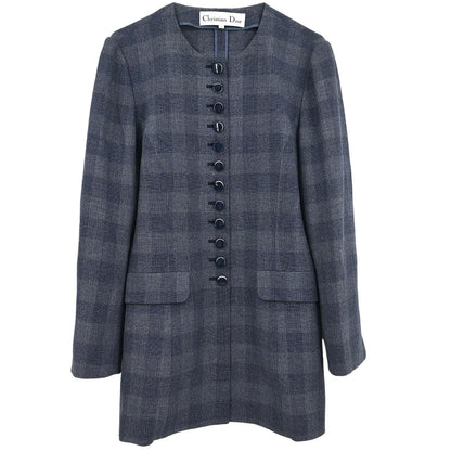 Christian Dior Collarless Single Breasted Jacket #38-#40