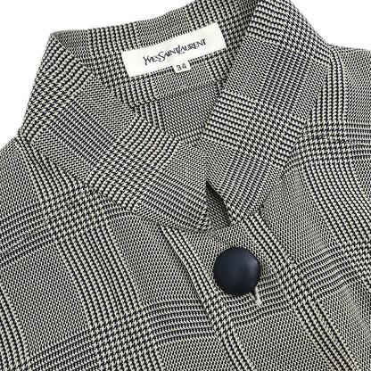 Yves Saint Laurent Setup Suit Jacket Skirt Gray #34