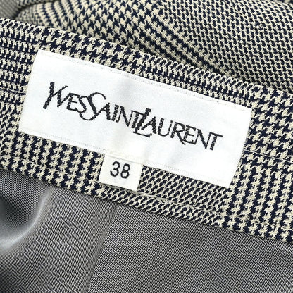 Yves Saint Laurent Setup Suit Jacket Skirt Gray #34