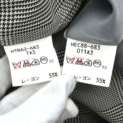 Yves Saint Laurent Setup Suit Jacket Skirt Gray #34