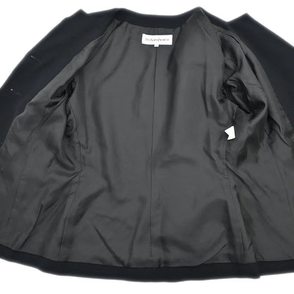 Yves Saint Laurent Setup Suit Jacket Skirt Black #38