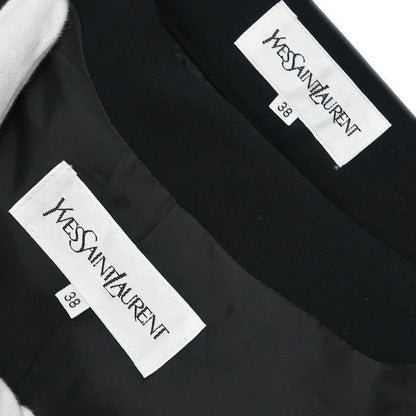 Yves Saint Laurent Setup Suit Jacket Skirt Black #38