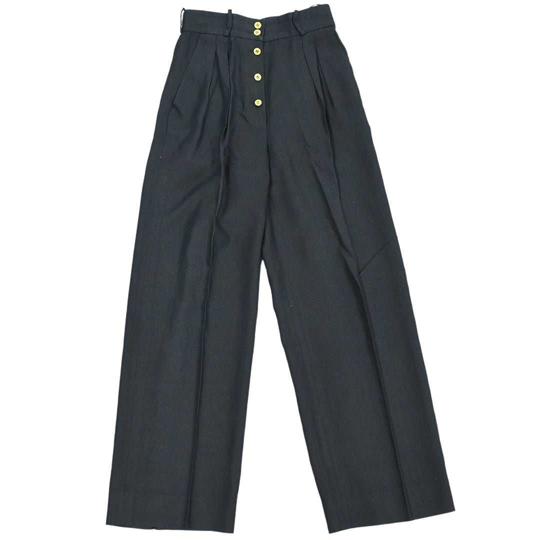 CHANEL ブラックパンツ サイズ38 Chanel Long Pants Black #38 – AMORE Vintage Tokyo