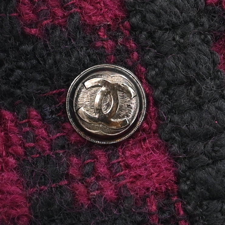 Chanel Setup Suit Jacket Skirt Bordeaux #36