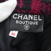 Chanel Setup Suit Jacket Skirt Bordeaux #36