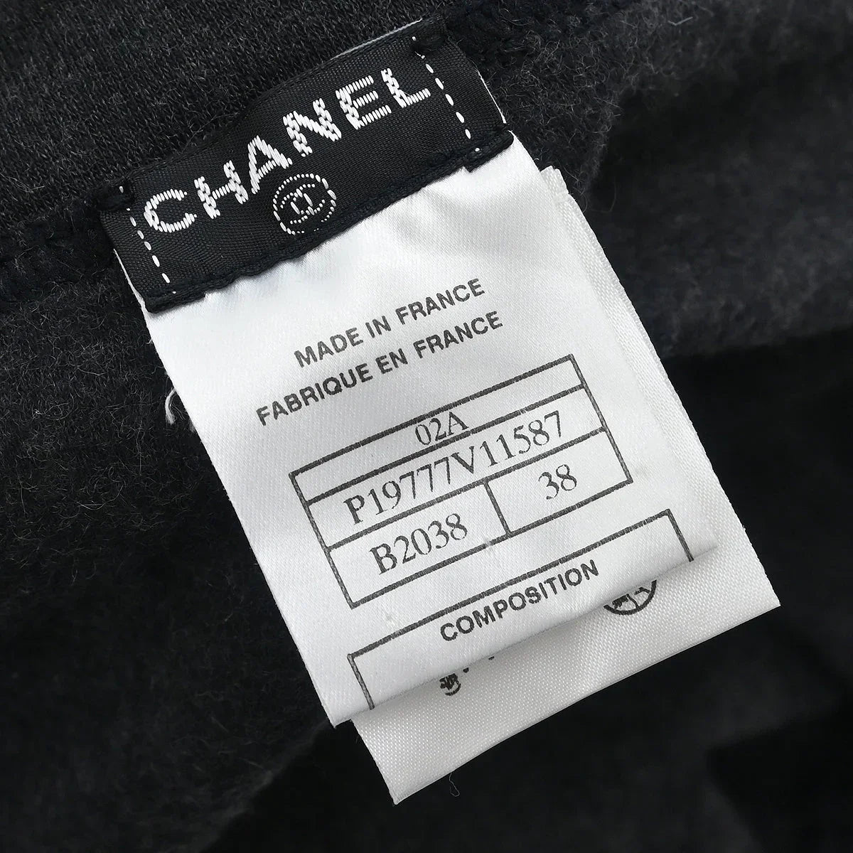Chanel 2002 Long Pants Gray #38