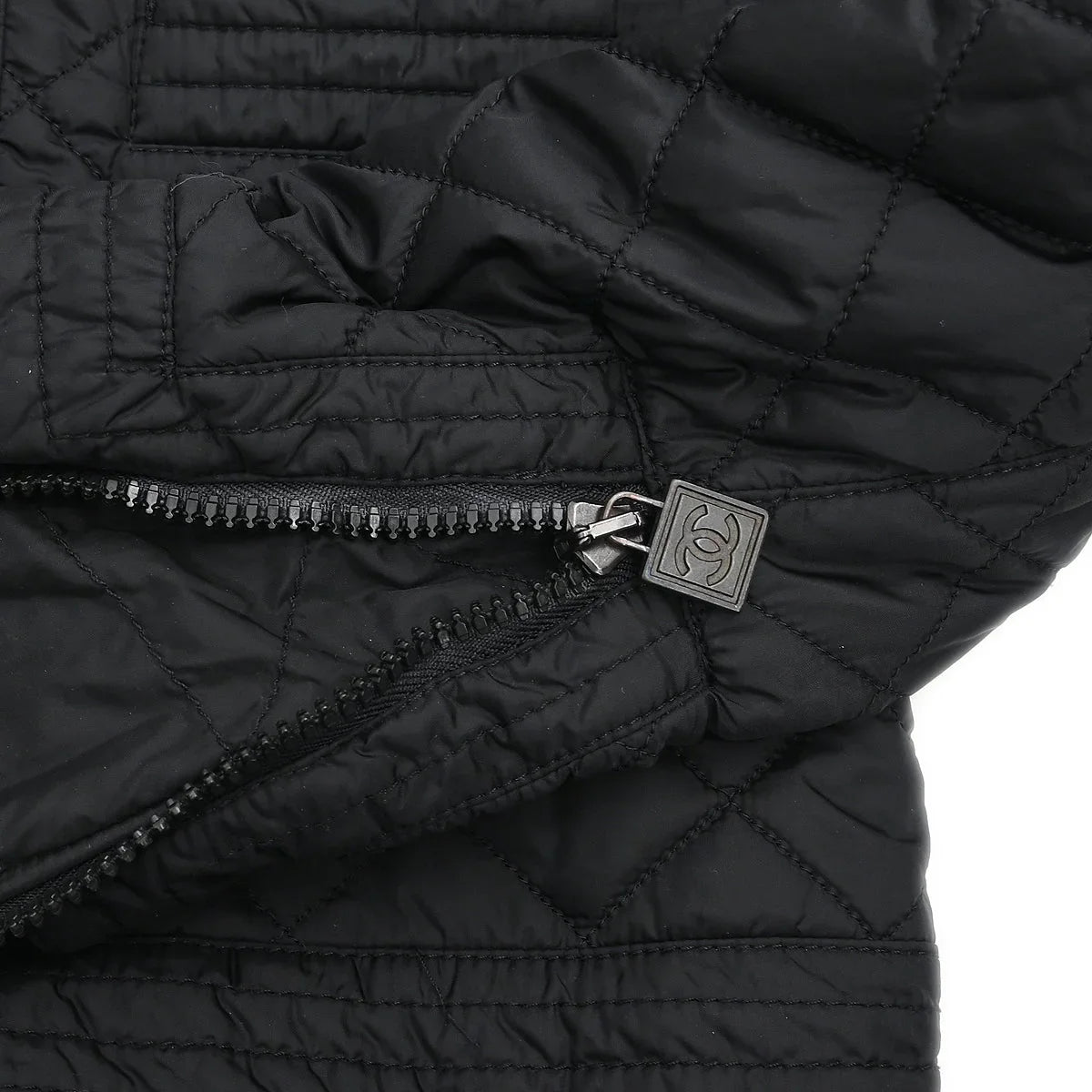 Chanel 2005 Sport Line Zip Up Jacket Black #36