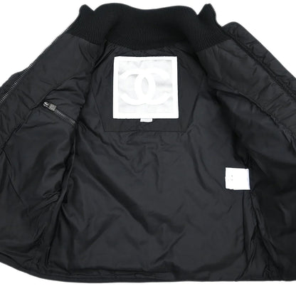 Chanel 2005 Sport Line Zip Up Jacket Black #36