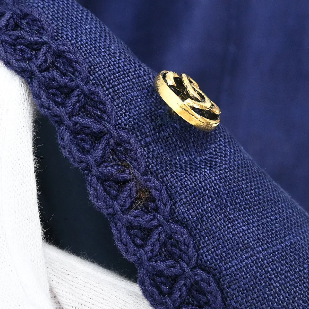 Chanel Setup Suit Jacket Skirt Navy #42