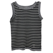 Chanel 2009 Ensemble Cardigan Sleeveless Top Black #34