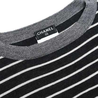 Chanel 2009 Ensemble Cardigan Sleeveless Top Black #34