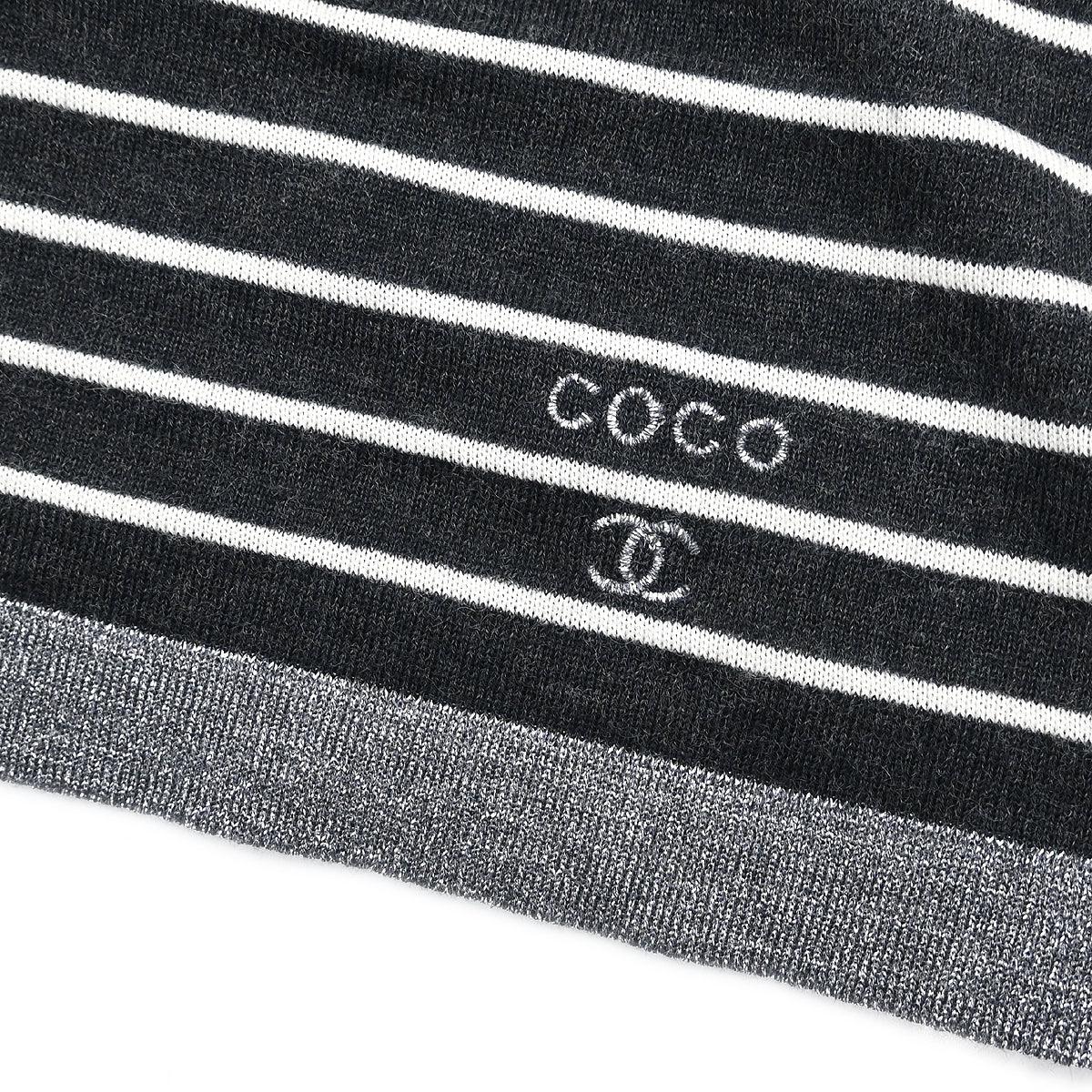 Chanel 2009 Ensemble Cardigan Sleeveless Top Black #34