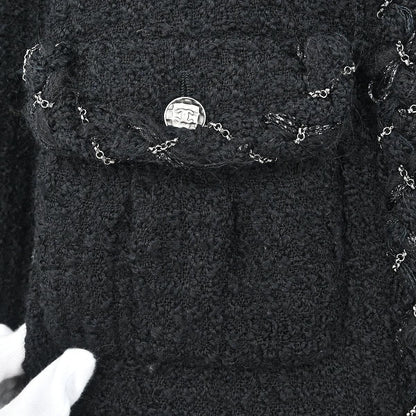 Chanel 2007 Single Breasted Jacket Black #46