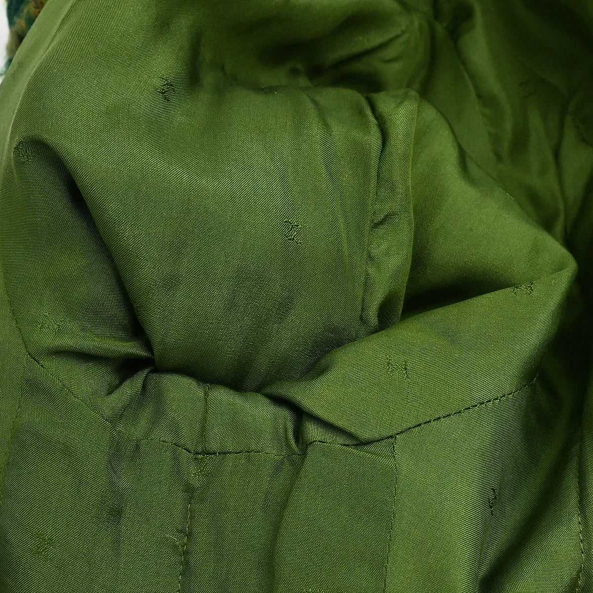 Chanel Setup Suit Jacket Skirt Green #40