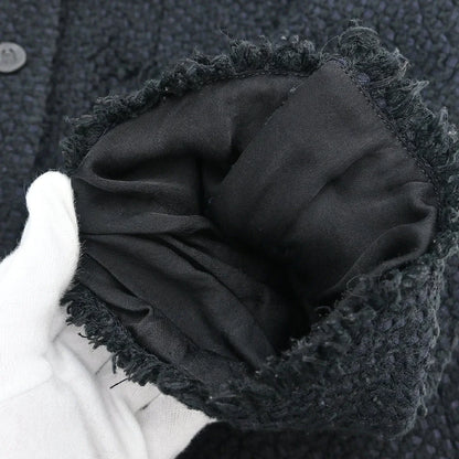 Chanel 2006 Single Breasted Collarless Jacket Black #44