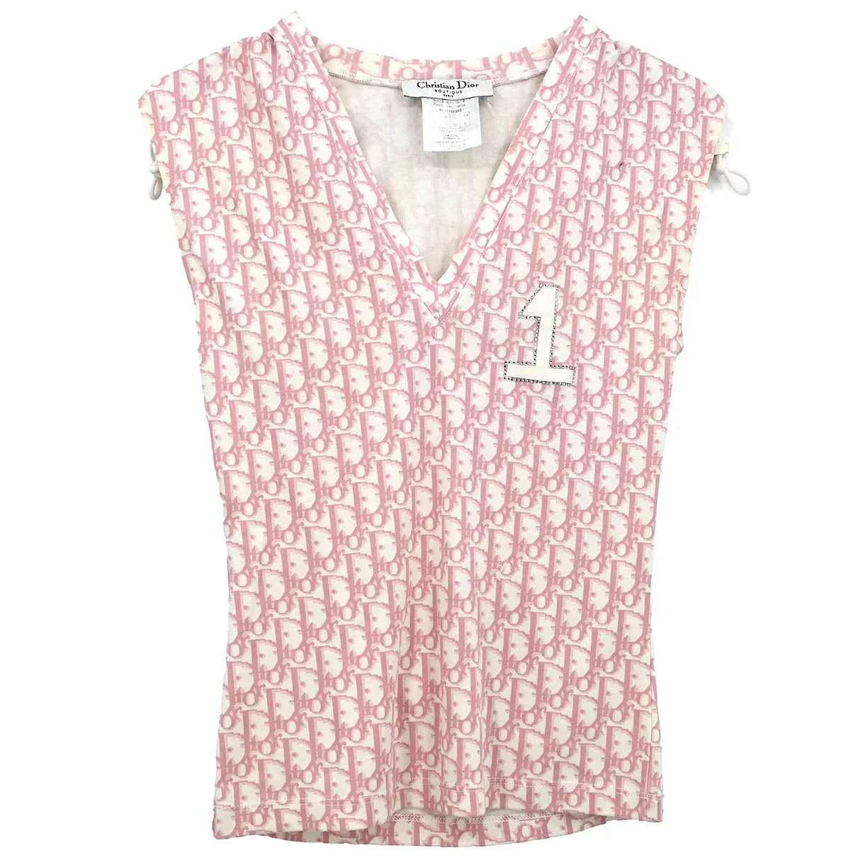 Christian Dior 2004 Trotter Sleeveless Top Pink #38