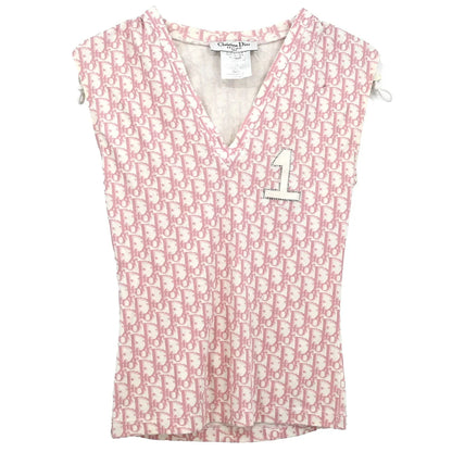 Christian Dior 2004 Trotter Sleeveless Top Pink #38