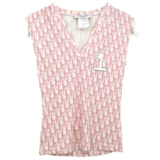 Christian Dior 2004 Trotter Sleeveless Top Pink #38