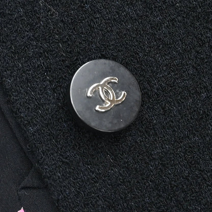 Chanel Setup Suit Jacket Top Skirt Black