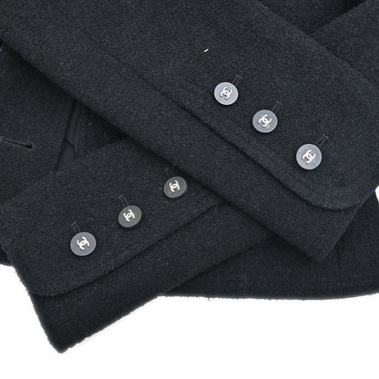 Chanel Setup Suit Jacket Top Skirt Black