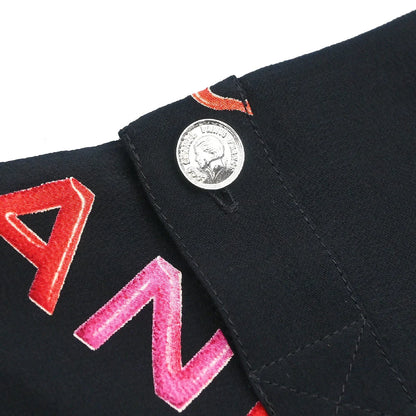 Chanel Setup Suit Jacket Top Skirt Black